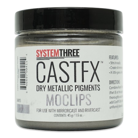 System Three Resins CastFX Dry Metallic Color Pigments, Moclips, 45g 3152S06